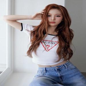 게스 엔믹스 백스트링 오리지날삼각 반팔 링거티 YP2K1437