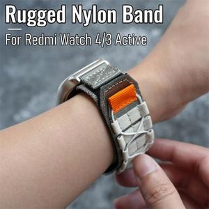 Redmi Watch 5 4 3 용 나일론 루프 스트랩 Xiaomi Mi Band 8 pro 9 Pro Men Watchband 용 액티브 스포츠 팔찌 교체 가능한 손목 밴드