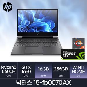 HMC/ HP 빅터스 15-fb0070AX / (RAM 16GB / NVMe 256GB / WIN11) / 라이젠5-4세대(5600H) / GTX1650 / 블랙