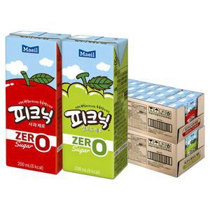 매일 피크닉 제로 청포도 200ml 24p + 사과 200ml 24p