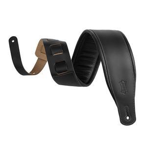 폼 패딩과 의류 가죽 백킹이 있는 레비 3인치 와이드 앰프 시리즈 기타 스트랩; 블랙(M26PD-BLK)