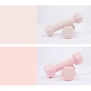 아이워너 뷰티 육각 덤벨 0.5kg 1kg아령 국산 홈트 레이닝 집에서운동하기 근력 헬스장 기구 고무