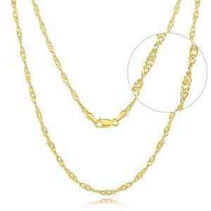 여성용 ckuscapo 2MM 14K 골드 체인 남성용 귀여운 얇은 황금 목걸이 비타닉 여성용 싱가포르 트위스트 체인, 여성용 스타일 골든 주얼리와 16-24인치 만나보세요