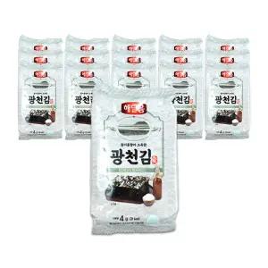 [더주]고소한 참기름을 더한 해달음 광천 재래 도시락김 4g x 32봉