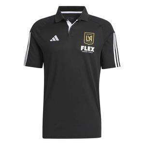 아디다스 LAFC 티로23 폴로 셔츠(미국, 알파, X-대형, 레귤러, 레귤러, 폴리에스터) 화이트, 블랙