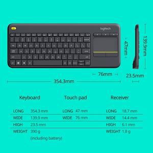 로지텍 K400 플러스 안드로이드 스마트 TV 노트북 터치 패널, 무선 키보드
