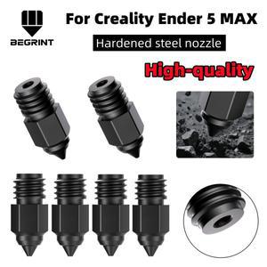 Creality Ender 5 Max Hotend 노즐 경화 강철 0.4/0.6/0.8mm 3d 프린터 교체 부품 용 고속 프린팅