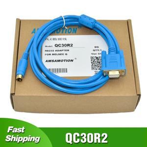 Mitsubishi Q 시리즈 PLC 통신 케이블 용 QC30R2, MELSEC GS/GOT1050/1055 RS232 직렬 포트 프로그래밍 다