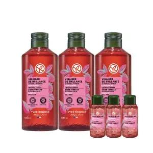 [이브로쉐] 라즈베리 샤인 헤어 식초 (윤기케어) 400ml 3개 (+50ml 3개)