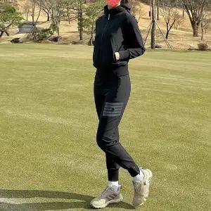 골프웨어 어메이징 여성 봄가을 트레이닝 후드집업 조거팬츠 전부포함 골프 세트