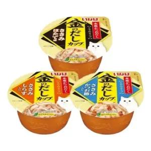 이나바 고양이 간식 육수컵 금빛 70g 기호성 높은 영양 (WFK1B0W)