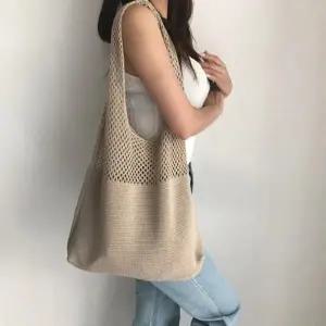 VIDS-SS1453 5컬러 데일리 그물 에코백