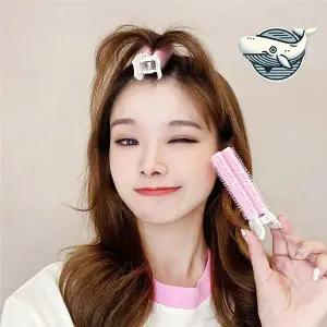 [하프클럽/]헤어 스타일링을 위한 볼륨 그립 집게 핑크