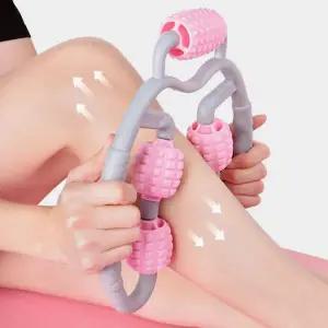 [골드스마일]5롤 지압 종아리 목 마사지 롤러 다리마사지