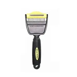 고품질 2in1 죽은털제거 강아지 브러쉬 고양이빗 미용 털관리 (WC87A35)