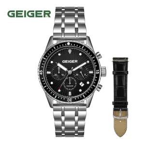 (GEIGER) 남성 다이아몬드 멀티펑션 워치 GE8047BS