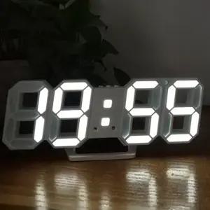 OMT 무소음 LED 디지털 벽걸이 시계 OWT-WL24 3단 밝기조절 인테리어 탁상 알람 온도계