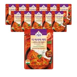 티아시아키친 스파이시 치킨 빈달루 커리, 170g, 12개