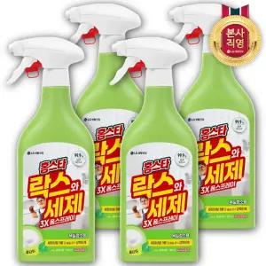 홈스타 락스와세제 3X 폼 스프레이 후레쉬 500ml 4개