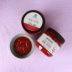 국산 찹쌀고추장 1kg X 2개, 안동 콩과 고춧가루로 담은 전통식품