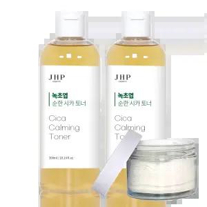 JHP 녹초엽 시카 진정토너 300ml 2개세트+스킨패드 80매