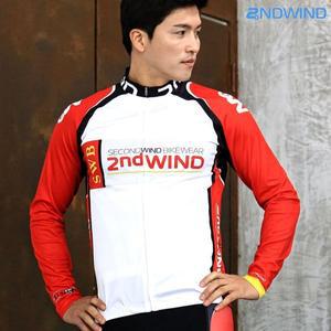[세컨윈드] 레드38 자전거 긴팔집업 라이딩져지 NM14