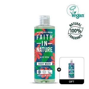 [페이스인네이처][비건인증]알로에베라 약산성 바디워시 400ml[+미니 바디워시 100ml 증정]