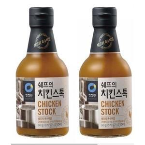 청정원 쉐프의 치킨스톡 340g 2개