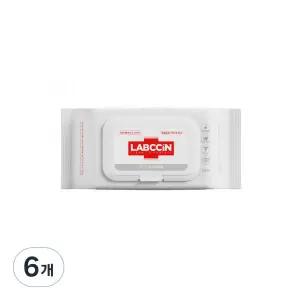 랩신 V3 손소독 티슈 캡형, 60개입, 6개