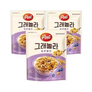 동서식품 포스트 그래놀라 블루베리 500g 3개