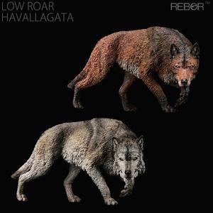 [리보]REBOR 공룡피규어 다이어 울프(Dire Wolf) LOW ROAR / HAVALLAGATA