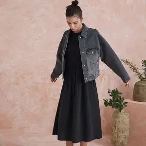 [런칭가 39,900원] 24SS 러브썸 텍스처 블록 플레어 원피스 1종 MN241F0001OP