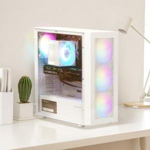 주연테크 카운터 D424F46T 화이트 인텔 12세대 i5 12400F RTX 4060Ti 게이밍 데스크탑 PC
