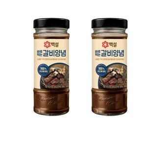 CJ [우리집 맛집] 백설 바로먹는 갈비양념 490g 2개 [양념장 간단레시피 돼지갈비 소갈비양념]
