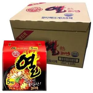 [셀러허브]열라면 봉지라면 120g 40개 / 1박스 (S12027003)