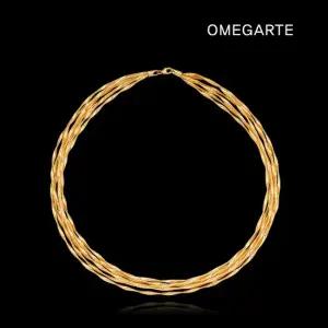 [OMEGARTE]18K 이태리 그란데 골드웨이브 목걸이 5줄)