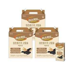 [기타]위스펙트 검은콩 고칼슘 21곡 저당두유 190ml x 48개입