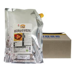 백설 다담 바지락 순두부찌개양념 2kg 6개 1박스