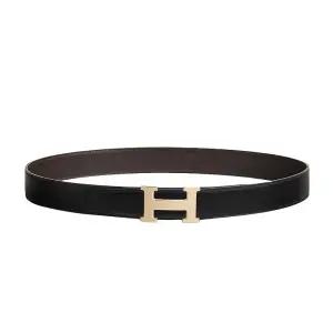 HERMES 에르메스 포부르 남성 벨트 버클 & 리버서블 가죽 벨트 32mm H010758UP2K