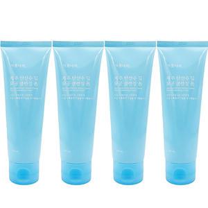 식물나라 제주 탄산수 딥 모공 클렌징폼120ml x4개