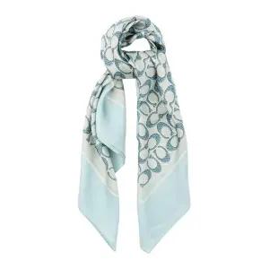 텍스쳐드 시그니처 프린트 실크 스카프 C2755 LIGHT BLUE