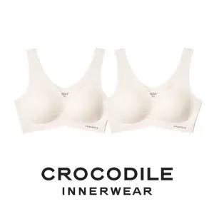 [크로커다일] 감탄브라 소프트핏 쉘론 V넥 패드일체형 브라2종 오트밀 CDWBR5M