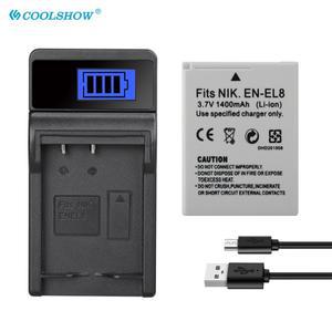EN EL8 카메라 배터리 Nikon COOLPIX P1 1400mAh