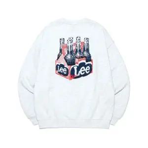 LEE 보틀 그래픽 맨투맨 라이트 그레이 LE2501CR05LG 150849