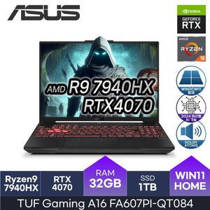 ASUS TUF Gaming A16 FA607PI-QT084 l R9-7940HX/RTX4070 (Win11 / D5-32GB / 1TB) 마우스 HMC