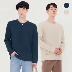 [체이스컬트] 변형 NEAT 조직 라운드 T-SHIRT/2Color