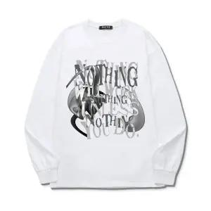 SHUTTER NOTHING WILL WORKS 롱슬리브 (SLS014) 화이트
