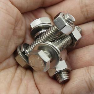 스테인리스스틸 304 제작 육각 볼트 너트 M8 X 20MM 30MM 40MM 50MM 60MM 70MM 40 세트