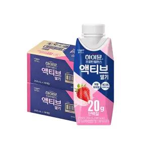 후디스 하이뮨 프로틴 액티브 딸기, 250ml, 18개입, 2개