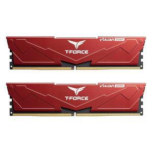 팀그룹 티포스 벌칸 DDR5 64GB(2x32GB) 6000MHz(PC5-48000) CL38 인텔 XMP 3.0 및 AMD 엑스포 호환 데스크톱 메모리 모듈 램 레드 FLRD564G6000HC38ADC01